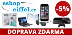 Sleva 5 % na VŠE z eshopeiffel.cz! U nás koupíte vše, co potřebujete!